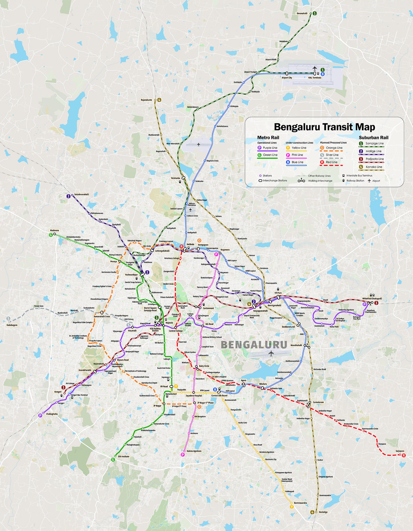 Bangalore Transit Map DIGITAL