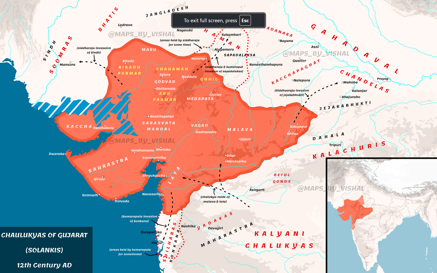 Gujarat Chaulukyas 1200 CE