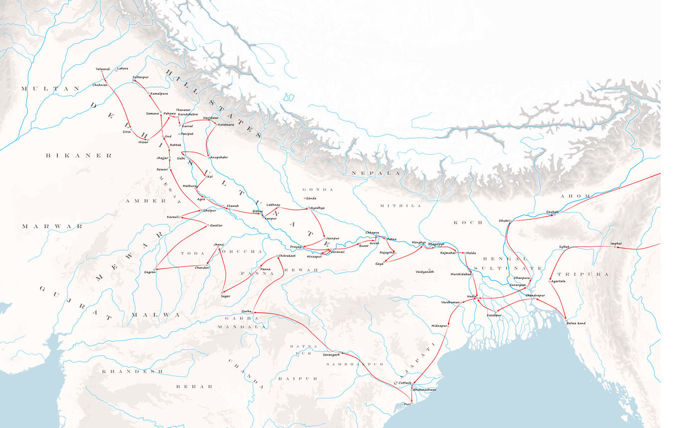 Travels of Guru Nanak Dev (Eastern Route)
