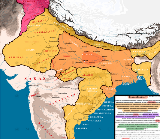 Gupta Empire (Under Samudra Gupta - Prayag Prashasti)