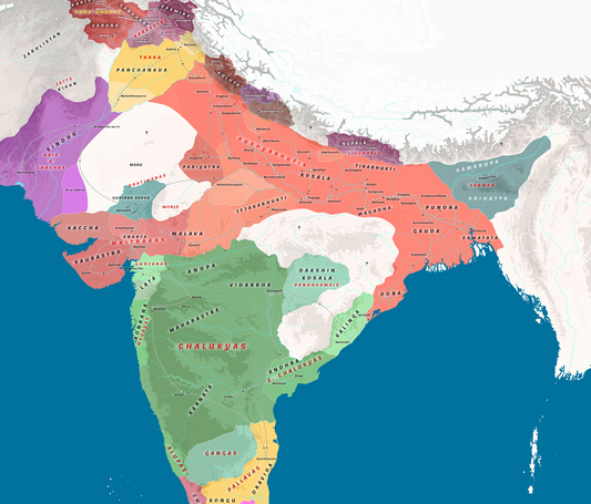 Route of Xuanzang in India - 7th Century CE